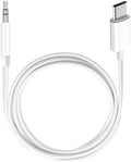USB C to 3.5mm Audio Aux Jack Cable,3.3 ft, aux Cord for iPhone,Type C to 3.5mm Aux Headphone Stereo Cord Car Cable for iPhone 16/16 Pro, Samsung Galaxy S25 and Other iOS and Android Devices(White) by Seulliya