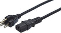 Amazon Basics Computer Monitor TV Replacement Power Cord - 15 ft, Black, 24 Count Total by AmazonBasics