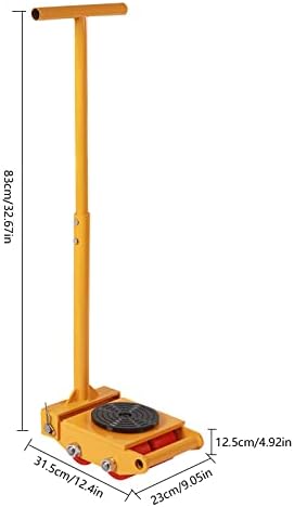 4-Pack 6T Heavy Duty Machinery Mover Skates 360° Rotation - Image 2
