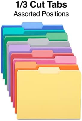 Staples File Folders, Letter, 1/3-Cut, Assorted Colors, 200/Carton - Image 3
