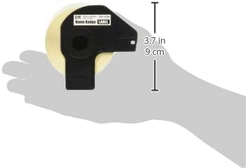 Brother Genuine DK-1234 Die-Cut Name Badge Paper Labels,2.3 in x 3.4 in (60 mm x 86 mm) Adhesive Name Badge White Paper Labels,260-Labels per Roll,3 Rolls per Box,(Pack of 8) - Image 6
