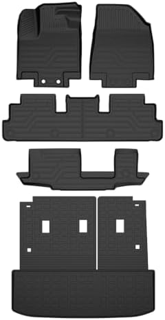 G-PLUS TPE Floor Mats 5PCS Fit 2022-2026 Nissan Pathfinder 7/8 Seats by G-PLUS