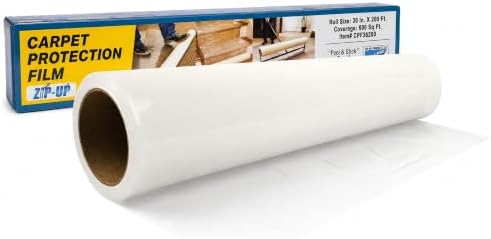 Zip-UP 36" x 200' Carpet Protection Film, Self Adhesive, Easy Installation by Zip-UpProducts