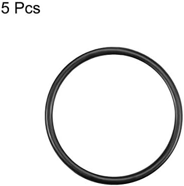 uxcell Nitrile Rubber O-Rings 51mm OD 44mm ID 3.5mm Width, Metric Nitrile Rubber Sealing Gasket for Automotive Machine Plumbing, Pack of 5 - Image 2