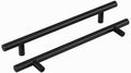 homdiy Black Cabinet Handles 10Pack 6-1/4inch Hole Center Kitchen Drawer Pulls and Knobs Stainless Steel Cabinet Hardware for Bathroom, Cupboard by homdiy