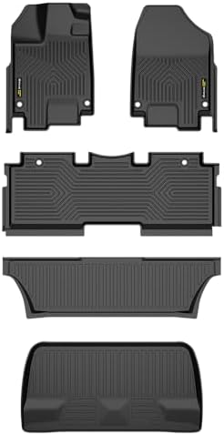 G-PLUS TPE Floor Mats&Liner Fit Honda Odyssey Mini Passenger Van 2018-2025 by G-PLUS