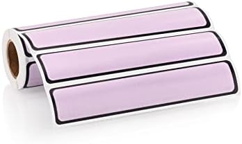 Carstens Adhesive Sticker Labels, 5 3/8” x 1”, Binder Labels for 1” Ring Binder Spines, Lavender, Roll of 200 - Image 6