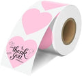 JOYIT 2'' Pink Heart Thermal Labels - 600pcs Heart Thermal Printer Labels by JOYIT