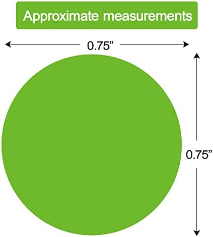 1400 PCS Green Dot Stickers Round Coding Labels Circle Polka Dots for Office, Classroom, Papers Etc - Image 2