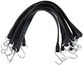 Mytee Products 21" EPDM Rubber Tarp Bungee Straps – 50 Pack, Made in USA, 150% Max Stretch Heavy Duty Weather-Resistant Tarp Straps for Flatbed Trucks, Trailers, Cargo & Outdoor Tie-Down Use by MyteeProducts