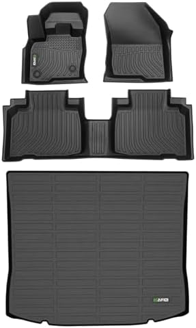 HAFIDI® Floor Mats & Cargo Liner Set Fit for 2015-2025 2026 Ford Edge All Weather Protection TPE Automotive Full Set Floor Liners Custom Accessories -Black by HAFIDI