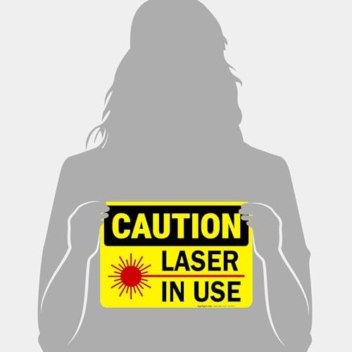 Laser in Use Sign, Caution Sign, - Image 4