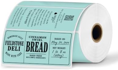 iEager 4x2 Inch Thermal Labels, Green Durable Thermal Printer Stickers by ReliableThermalLabelsYouCanCountOn