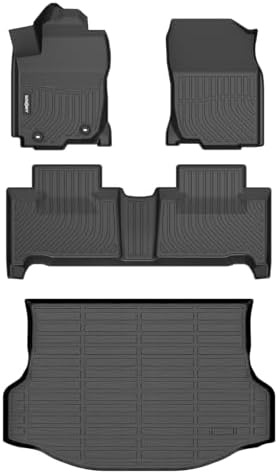GINNOWY- Floor Mats & Cargo Liner Set for 2013-2018 Toyota RAV4 Hybrid by GINOWY