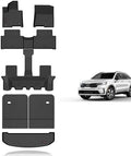 KELCSEECS Floor Mats & Cargo Liner & Backrest Mats for 2021 2022 2023 2024 2025 2026 Kia Sorento Hybrid/2022-2026 Kia Sorento Plug-in Hybrid Car Mats Accessories by KELCSEECS