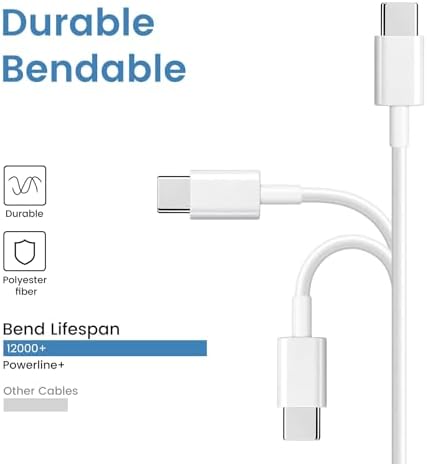 30-Pack USB C to C 48W Multipack Charger Cable - Bulk USB-C to Type C White - Image 6