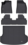 AIPOIL® Floor Mats & Cargo Liner Set for 2010-2015 Lexus RX RX350 RX450h All Weather Protection TPE Anti-Slip Automotive Full Set Custom Car Mats Accessories - Black by AIPOIL