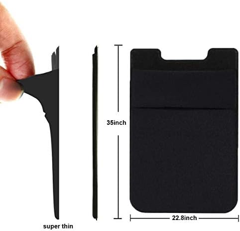 Fulgamo Phone Wallet Stick on,Card Holder for Phone Case,Phone Card Holder - Image 2