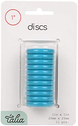 Talia Discbound Notebook - Discs (Energetic Turquoise, 1inch) by Talia