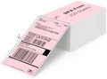 JADENS 4X6 Thermal Direct Shipping Label Compatible with JADENS MUNBYN, IDPRT, Rollo, Postage Label Paper for Small Businesses, 250 Labels/Pack, Pink by JADENS