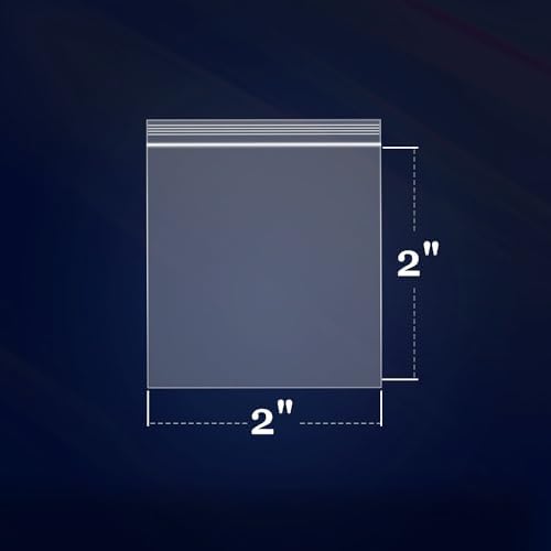 iMailer- 500 Count - 2" x 2" Small Clear Reclosable Plastic Zip Bags - Image 2