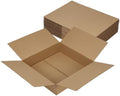 Hoikwo 12x12x3 Large Thin Brown Shipping Boxes Set of 15 by Hoikwo