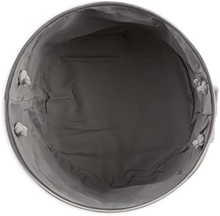 Bone Dry Pet Storage Collection Striped Paw Patch Bin, Small Round, Grayz, Medium Breeds - Image 3