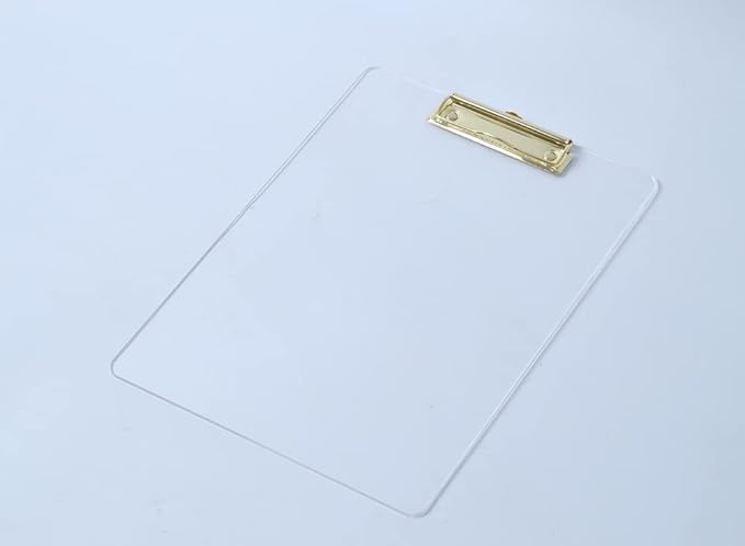 JIARI 2 Pack Clear Acrylic Office Clipboard A4 Letter Size 8.6" x 12.2" - Image 5