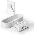 15Ft Long Extension Cord, SUPERDANNY Flat Plug Surge Protector Power Strip by SUPERDANNY