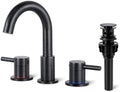 2-Handle Widespread Bathroom Sink Faucet 3 Hole, Oil Rubbed Bronze by IUERASD