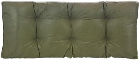 Klear Vu The Gripper Non-Slip Tufted Bench Cushion for Indoor Furniture, Assembled in USA, Entryway Storage, Bay Window, Corner Nook or Piano Seat, 33 Inches, Solid Spa - Image 3