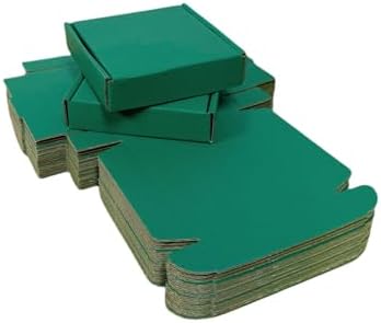 50 Pack 5.1x5.1x1.2 in Hunter Green Shipping Boxes - Image 4