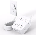 Extension Cord 10 Ft, Ultra Thin Flat Plug Power Strip Surge Protector by HANYCONY