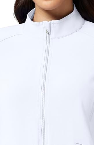 Cherokee iFlex Scrub Jacket for Women 2 Pocket Zip Front - Image 5