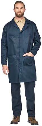 Bulwark FR Unisex Adult Flame Resistant Concealed Snap-front Lab Coat by Bulwark