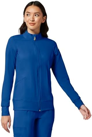 Cherokee iFlex Scrub Jacket for Women 2 Pocket Zip Front - Image 4