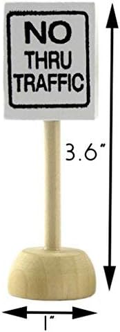 Attatoy Toy Wooden Road Construction Traffic Sign Set; Street Signs Small Toy - Image 6