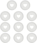 PATIKIL 24mm Plastic Book Binding Discs, 11 Pack Discbound Expansion Discs Heart Binder Rings for DIY Notebook Planner, White by PATIKIL