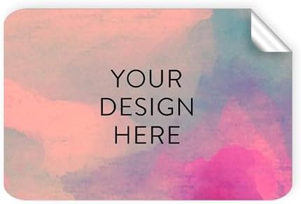 Custom Vinyl Stickers Your Image, Text, Design, or Logo. Waterproof Personalized Business Labels Packaging, Bottles, Jars, Candles, & Handmade. Dishwasher Safe, UV Protected, 30+ Designs Rose, 6x4 by DayStarCustomDesigns