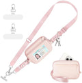 Tiostep Clip and Go Strap for Phone with Wallet Crossbody Phone Lanyard Adjustable and Detachable RFID Wristlet Wallet (Pink, Large) by Tiostep