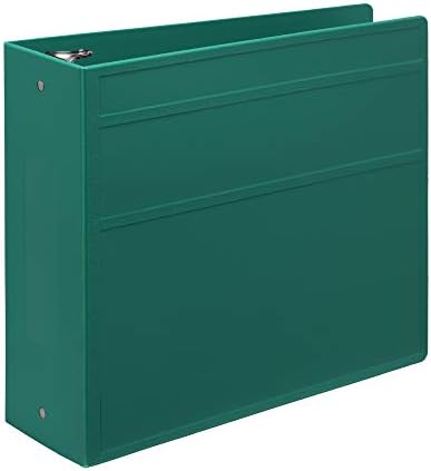 Carstens 4-Inch Heavy Duty 3-Ring Binder - Side Opening, Teal, Durable Plastic, Precision No-Gap Rings, Waterproof Cover, No Pockets, Holds 600 US Letter Sheets, BPA-Free, Made in USA (1847-3R) - Image 6