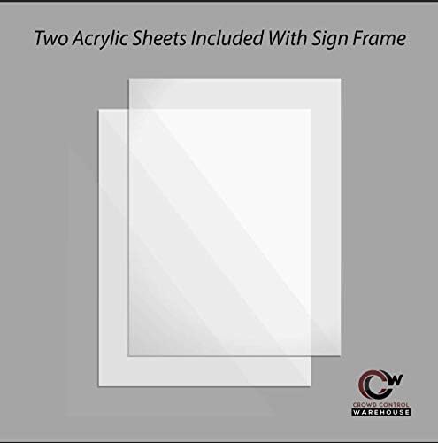 Crowd Control Warehouse Pedestal Standing Floor Sign Frame - Image 5
