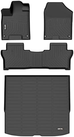 AIPOIL® Floor Mats & Cargo Liner Set for 2019-2024 2025 Honda Passport All Weather Protection TPE Anti-Slip Automotive Full Set Custom Car Mats Accessories - Black by AIPOIL