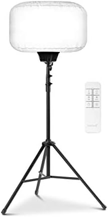 SeeDevil 150 Watt LED Balloon Light Kit, 150 Watt, 120 Volt, 19,500 Lumen, 5000K, 6.5 Ft Tripod, Glare Free Indoor/Outdoor Area Light, Remote Dimmable Portable LED Light by SeeDevil