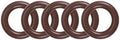 uxcell Fluorine Rubber O-Rings 16mm OD 10mm ID 3mm Width, Metric FKM Sealing Gasket, Pack of 5 by uxcell