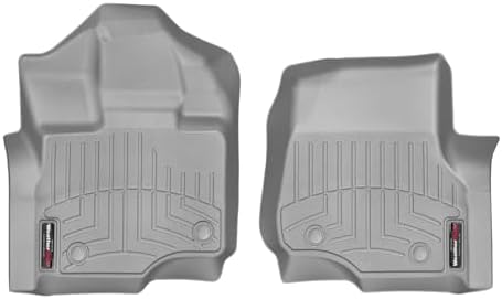 WeatherTech Custom Fit FloorLiners for Ford F-150 Lightning, F-150, F-150 Raptor - 1st Row (466971), Grey by WeatherTech