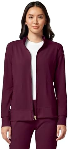 Cherokee iFlex Scrub Jacket for Women 2 Pocket Zip Front by Cherokee