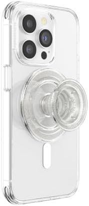 PopSockets Phone Grip for MagSafe, Magnetic Holder- Clear Glitter - Image 2