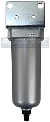 HEAVY DUTY INDUSTRIAL RATED HIGH FLOW PARTICULATE FILTER, IN-LINE WATER TRAP FOR COMPRESSED AIR LINE SYSTEMS, 5 MICRON WITH METAL BOWL AND AUTO DRAIN (3/4" NPT, 5oz) - Image 5