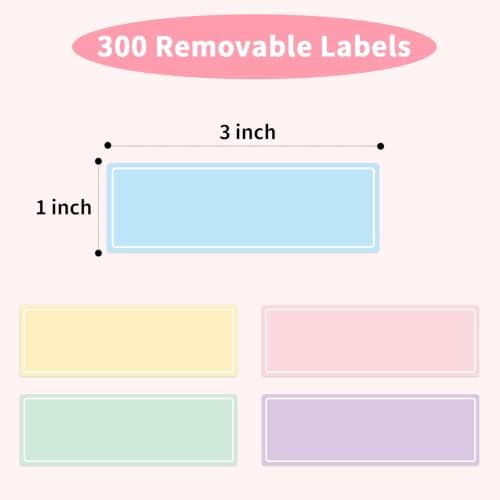 300PCS Removable Labels, 1x3 Removable Colored Labels Stickers, Writable Stickers for Home & Office, Smudge-Proof Finish, Residue-Free Removal, for Food Containers, Classroom, Storage - Image 2